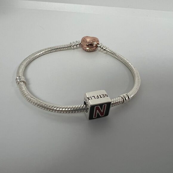 Netflix S925 Sterling Silver, Pandora Moments Compatible Charm - Picture 4 of 11